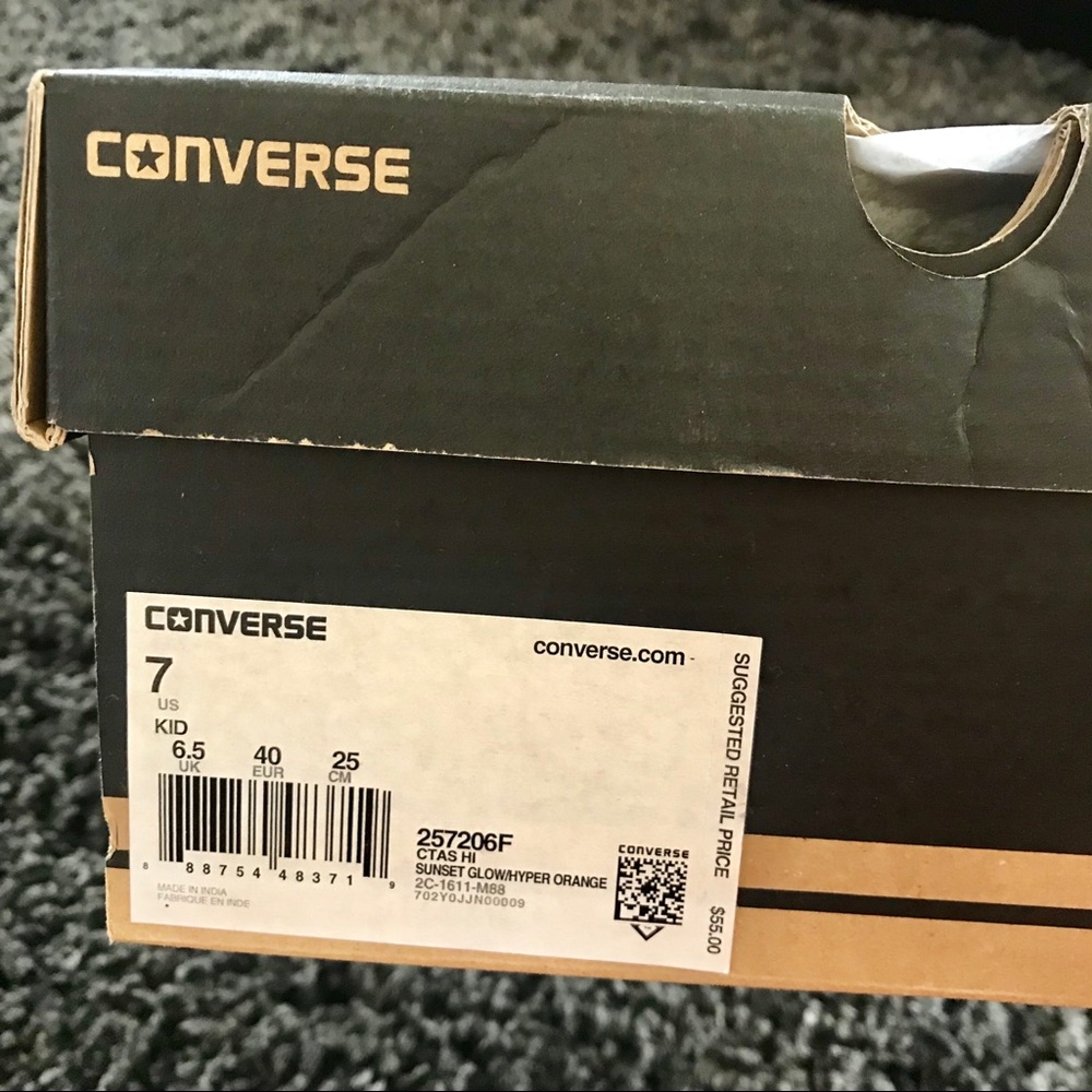 🇺🇸 SALE Converse Chuck Taylor All Star Big Kid 7 - Picture 8 of 8